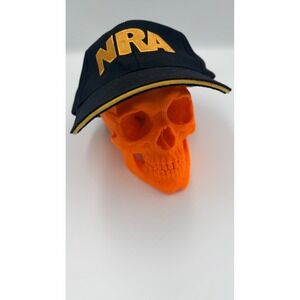 NRA Baseball Cap Black Gold Embroidered Hat American Flag Adjustable Strap Mens